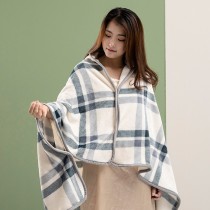 [買1送1]配件-披肩毯/蓋毯/懶人毯｜牛奶絨｜優雅灰格
